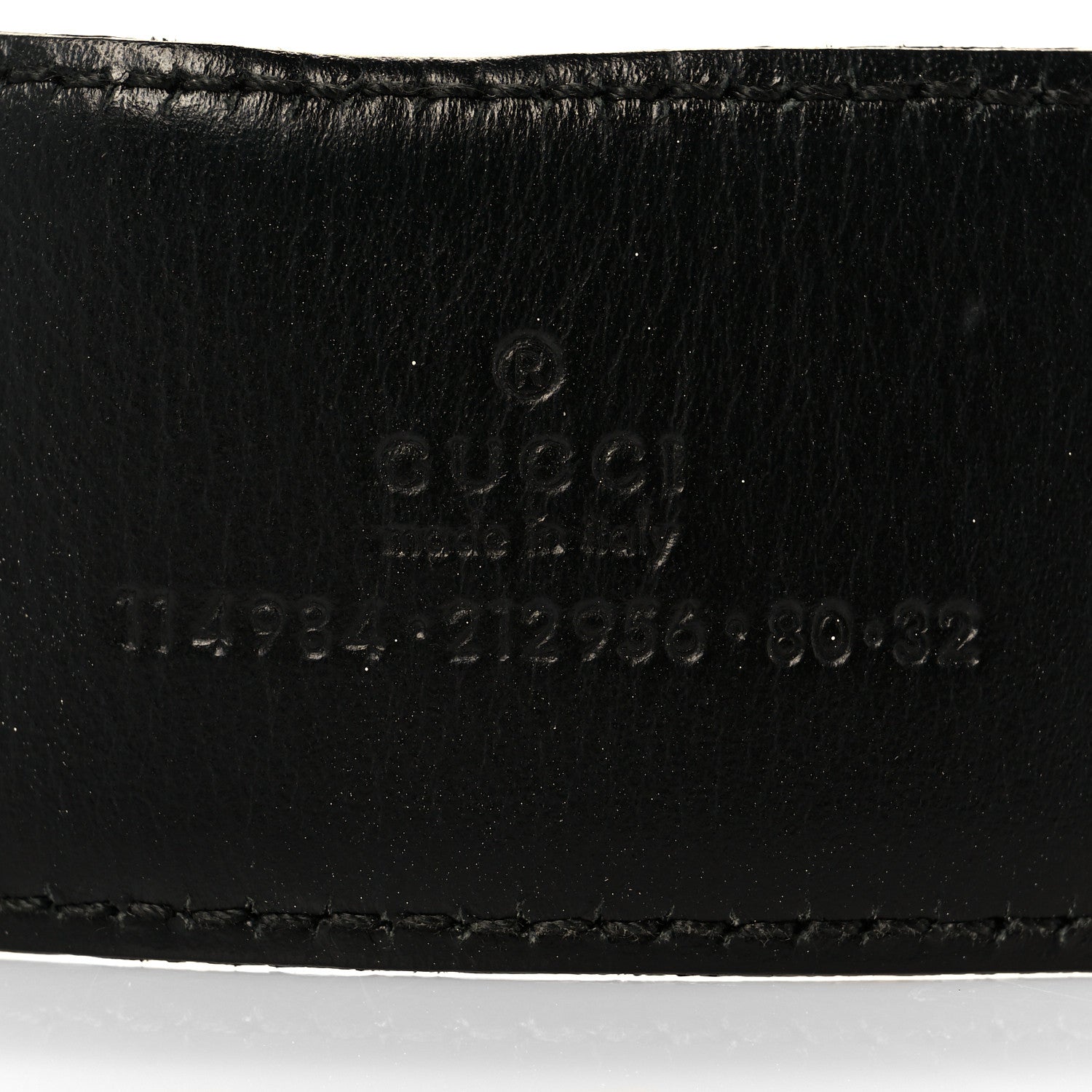 Gucci Guccissima Interlocking G 40mm Belt 80 32 Black 3 of 5