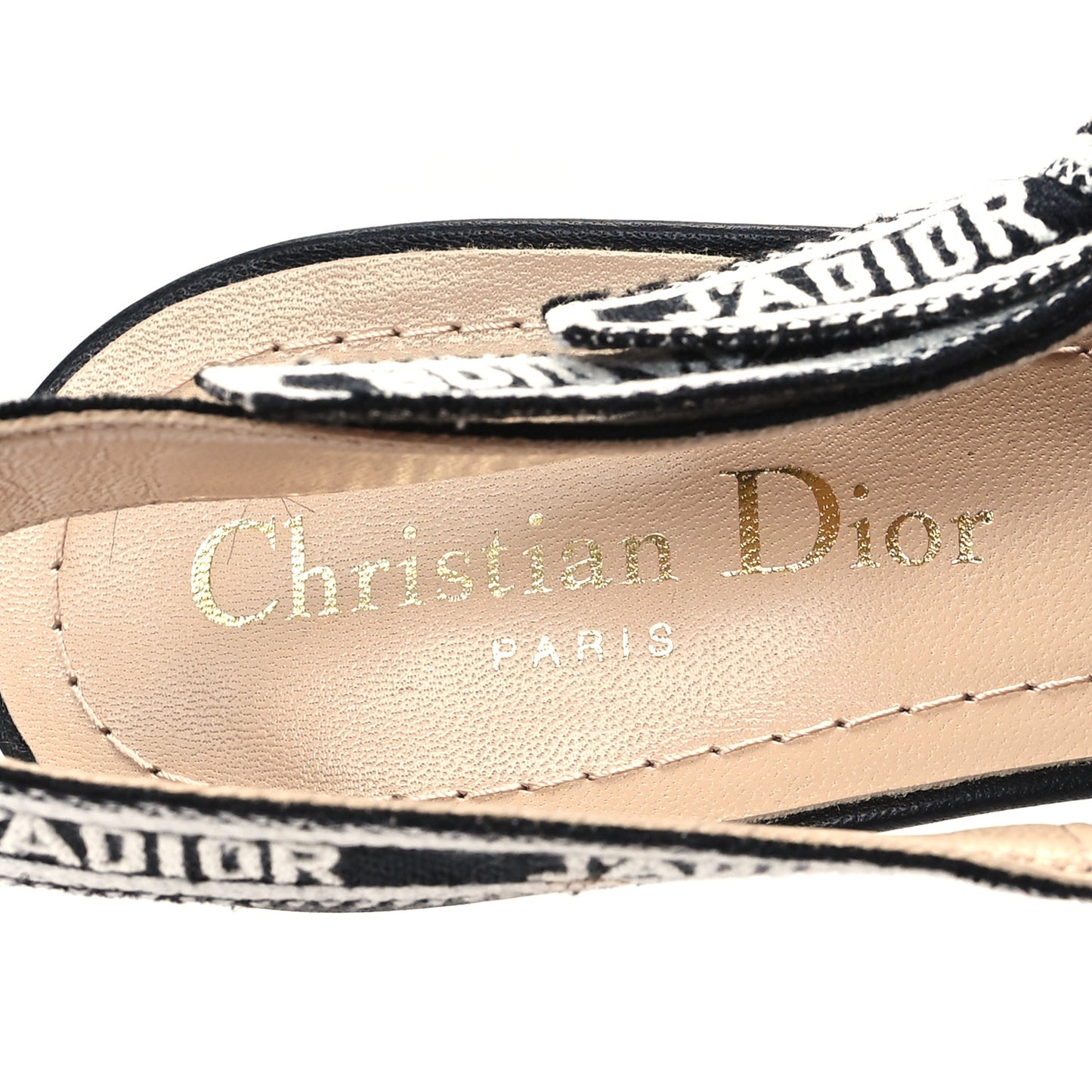 Ribbon Petites Fleurs Embroidered J'Adior Slingback Pumps 38 Black
