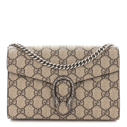 Gucci GG Supreme Monogram Mini Dionysus Chain Wallet Beige Taupe 1 of 11