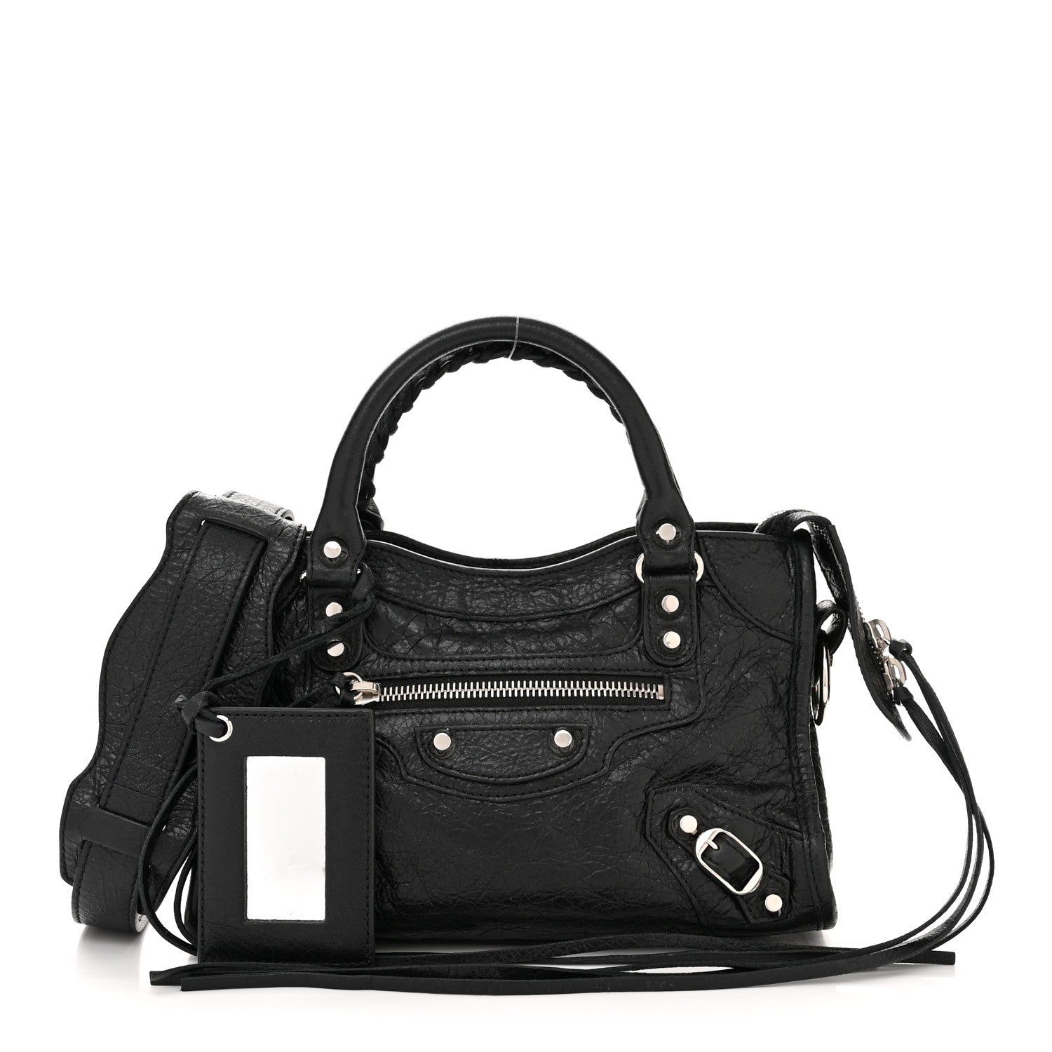 Balenciaga Agneau Classic Silver Hardware Mini City Black 1 of 10