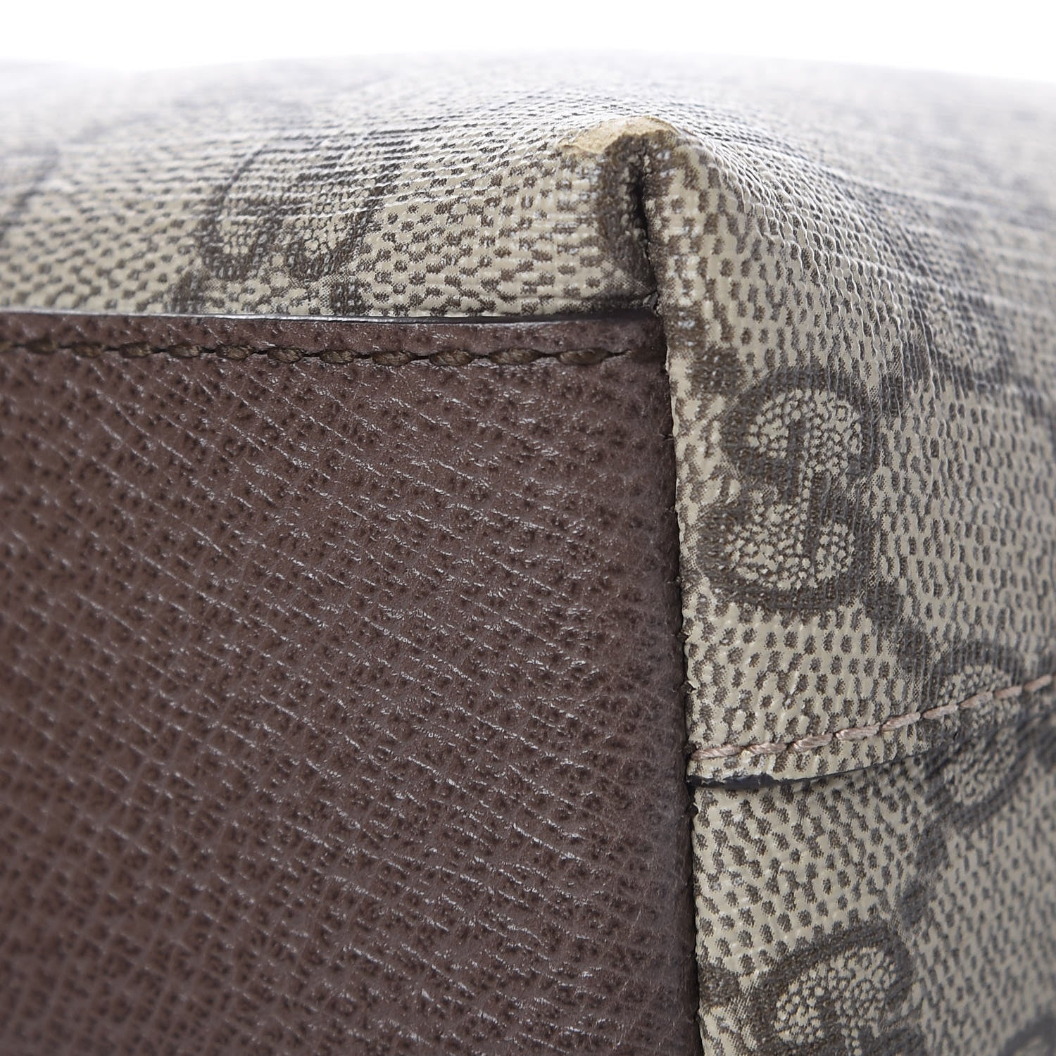 Gucci GG Supreme Monogram Textured Dollar Calfskin Web Small Ophidia Dome Shoulder Bag Beige Ebony New Acero 10 of 12