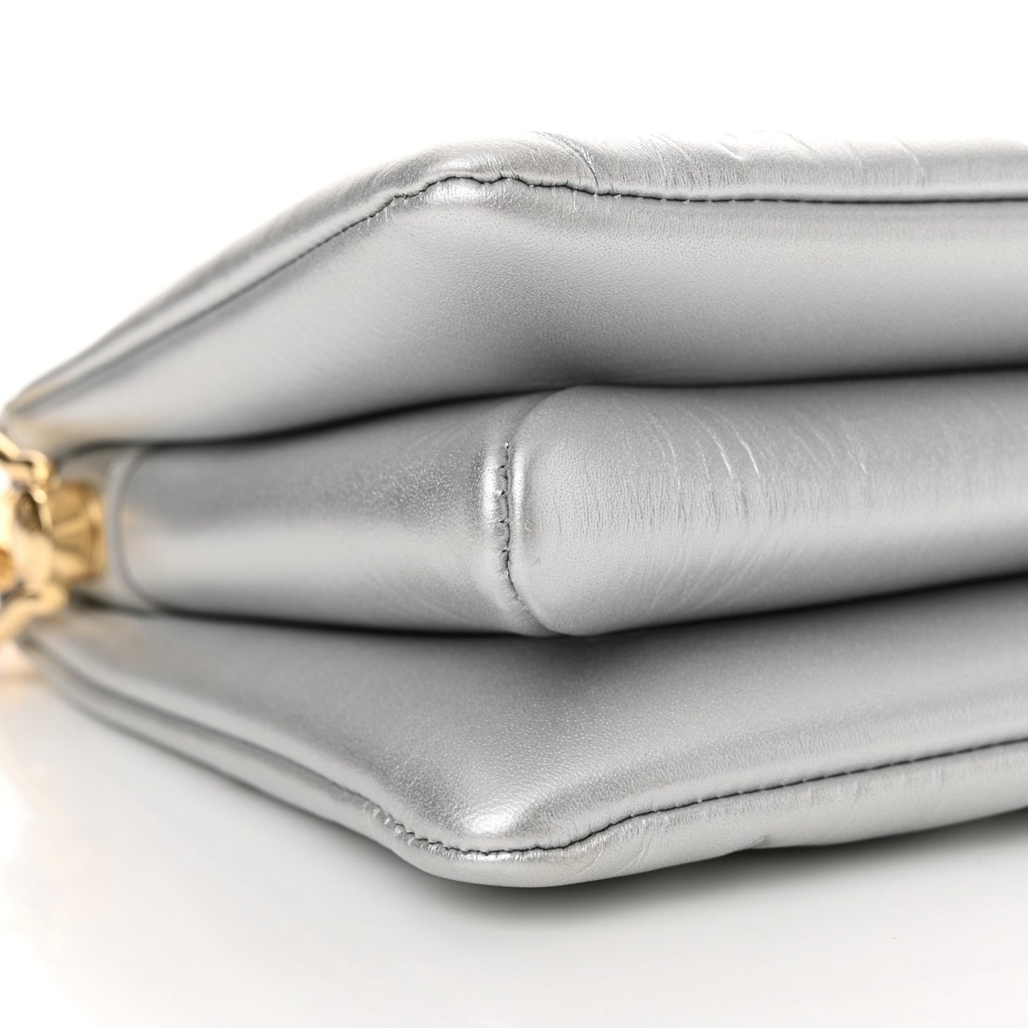 Lambskin Embossed Monogram Coussin BB Silver