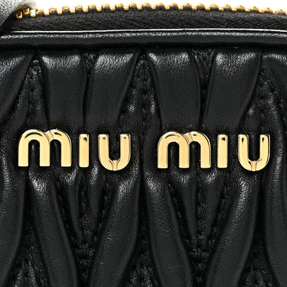 Miu Miu Nappa Matelasse Mini Bandoliera Crossbody Black 10 of 11