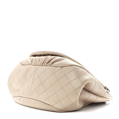 Chanel Caviar Half Moon Large Flap Beige 9 of 11