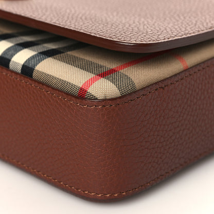 Burberry Grainy Calfskin Vintage Check Hampshire Crossbody Archive Beige Tan 8 of 8