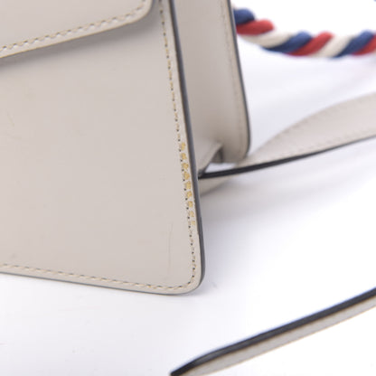 Gucci Calfskin Mini Sylvie Top Handle Bag White 18 of 19