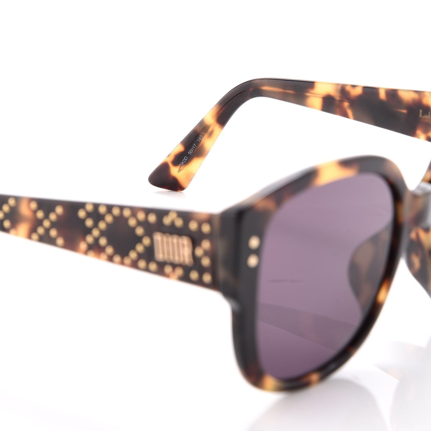 Lady Dior Studs Sunglasses Dark Havana