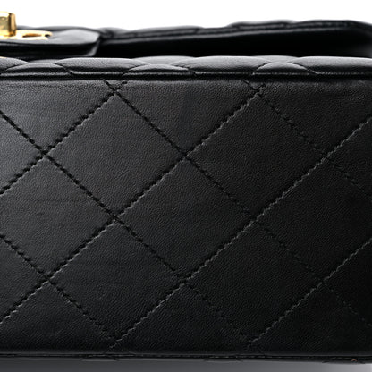 Chanel Lambskin Quilted Jumbo Double Flap Black 11 of 12