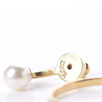 Christian Dior Pearl 30 Montaigne Earrings Gold 4 of 5