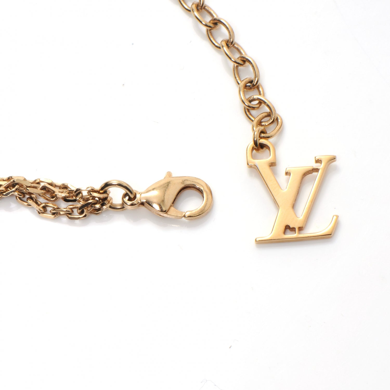 Louis Vuitton Sweet Charms Tiered Necklace Gold 4 of 4