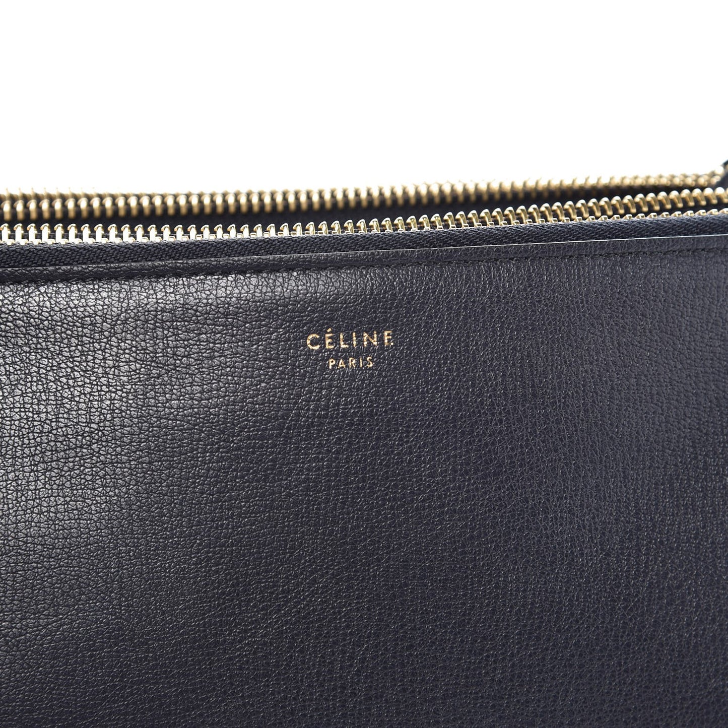 Goatskin Large Trio Crossbody Bag Dark Blue