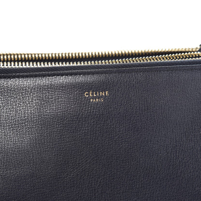 Celine Goatskin Large Trio Crossbody Bag Dark Blue 7 of 8