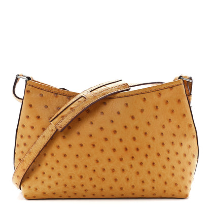 Hermes Ostrich Berlingot 23 PM Saffron 1 of 10