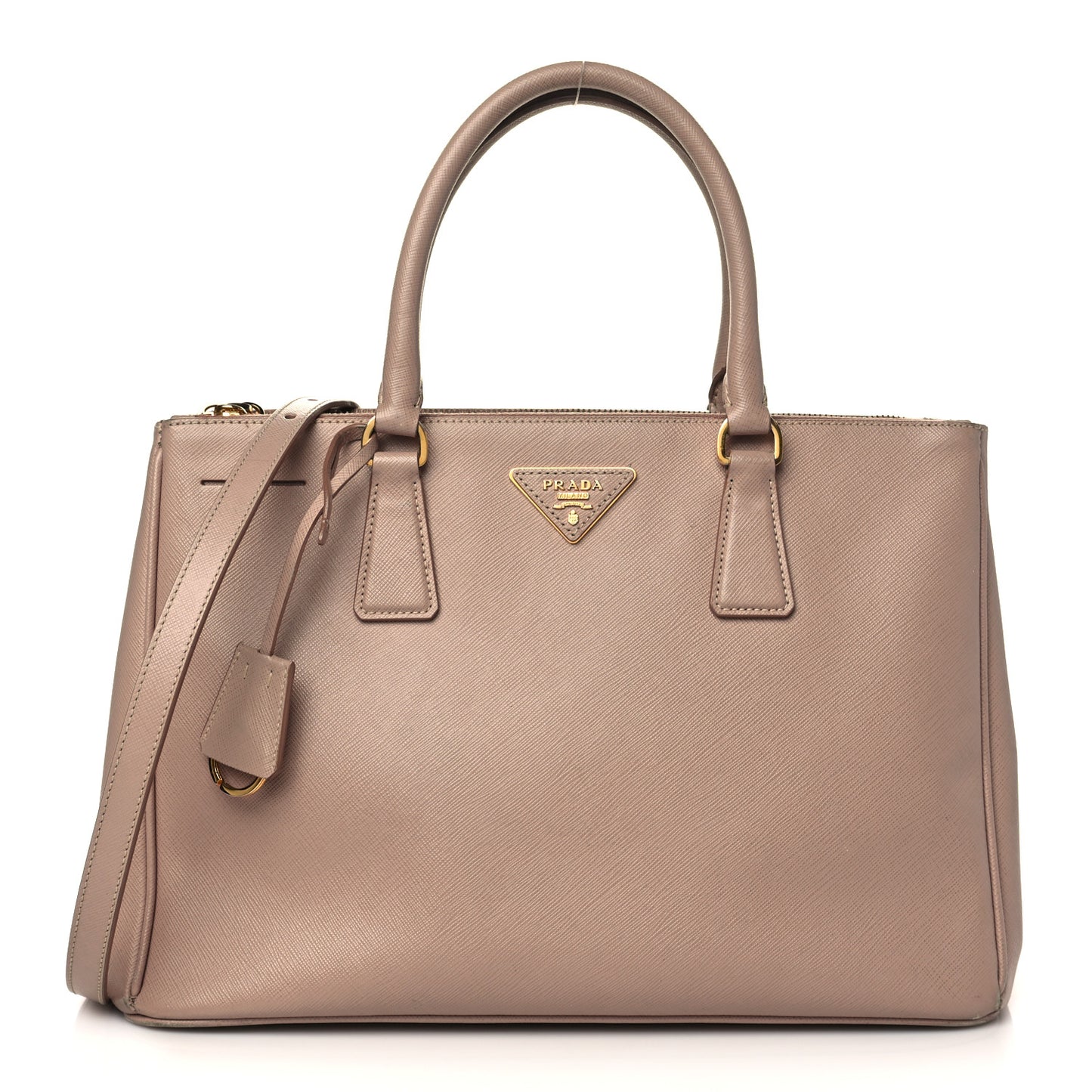 Saffiano Medium Galleria Double Zip Tote Cammeo