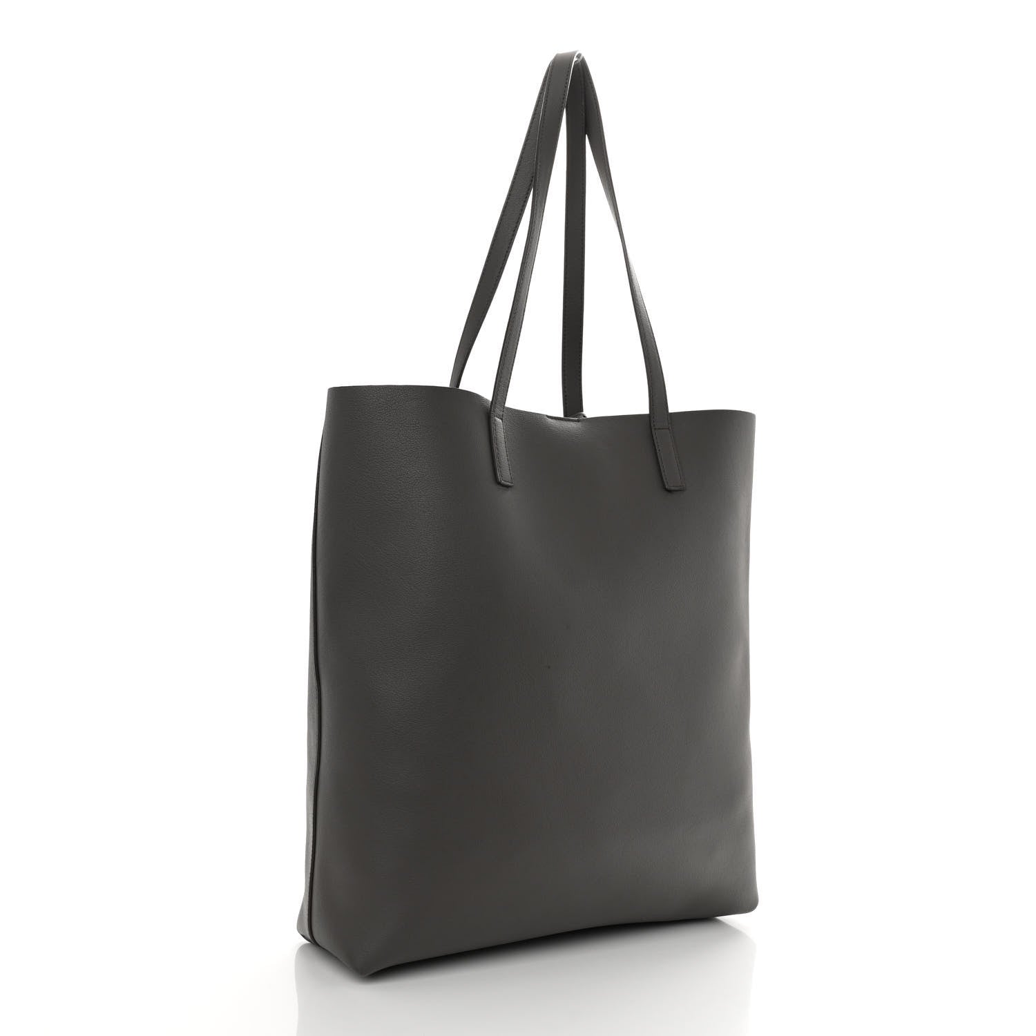 Saint Laurent Calfskin Medium Shopping Tote Fog 4 of 10