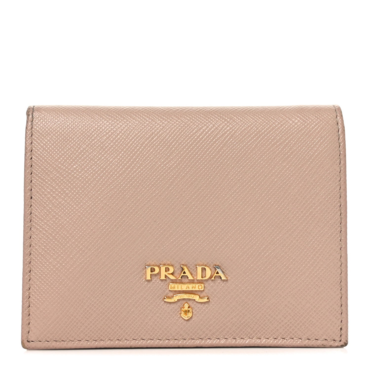 Prada Saffiano Metal Bi-Fold Wallet Cammeo 1 of 9