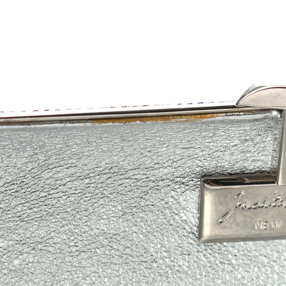 Judith Leiber Swarovski Crystal Minaudiere Clutch Silver Multicolor 7 of 7