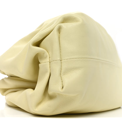 Bottega Veneta Smooth Butter Calf The Pouch Oversized Clutch Ice Cream 10 of 11