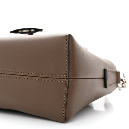 Fendi Vitello Dolce Bi-Color FF 1974 Embossed Mini By The Way Boston Bag Maya Black 10 of 11