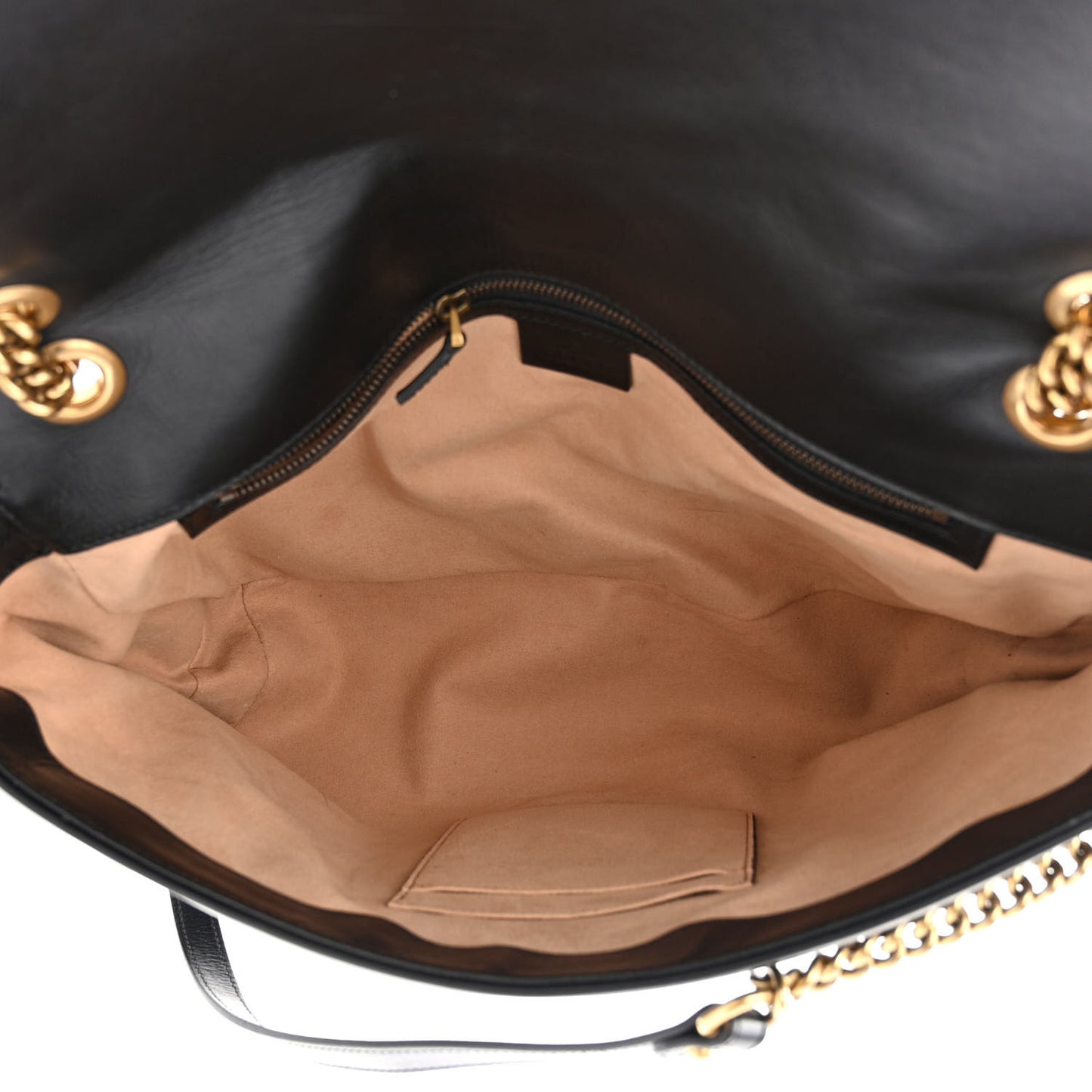 Calfskin Matelasse Large GG Marmont Shoulder Bag Black