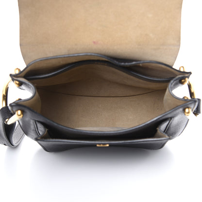 Chloe Grained Calfskin Small Hudson Tassel Shoulder Bag Black 5 of 19