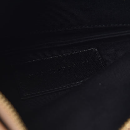 Saint Laurent Grain De Poudre Chevron Monogram Bill Pouch Cork 7 of 8
