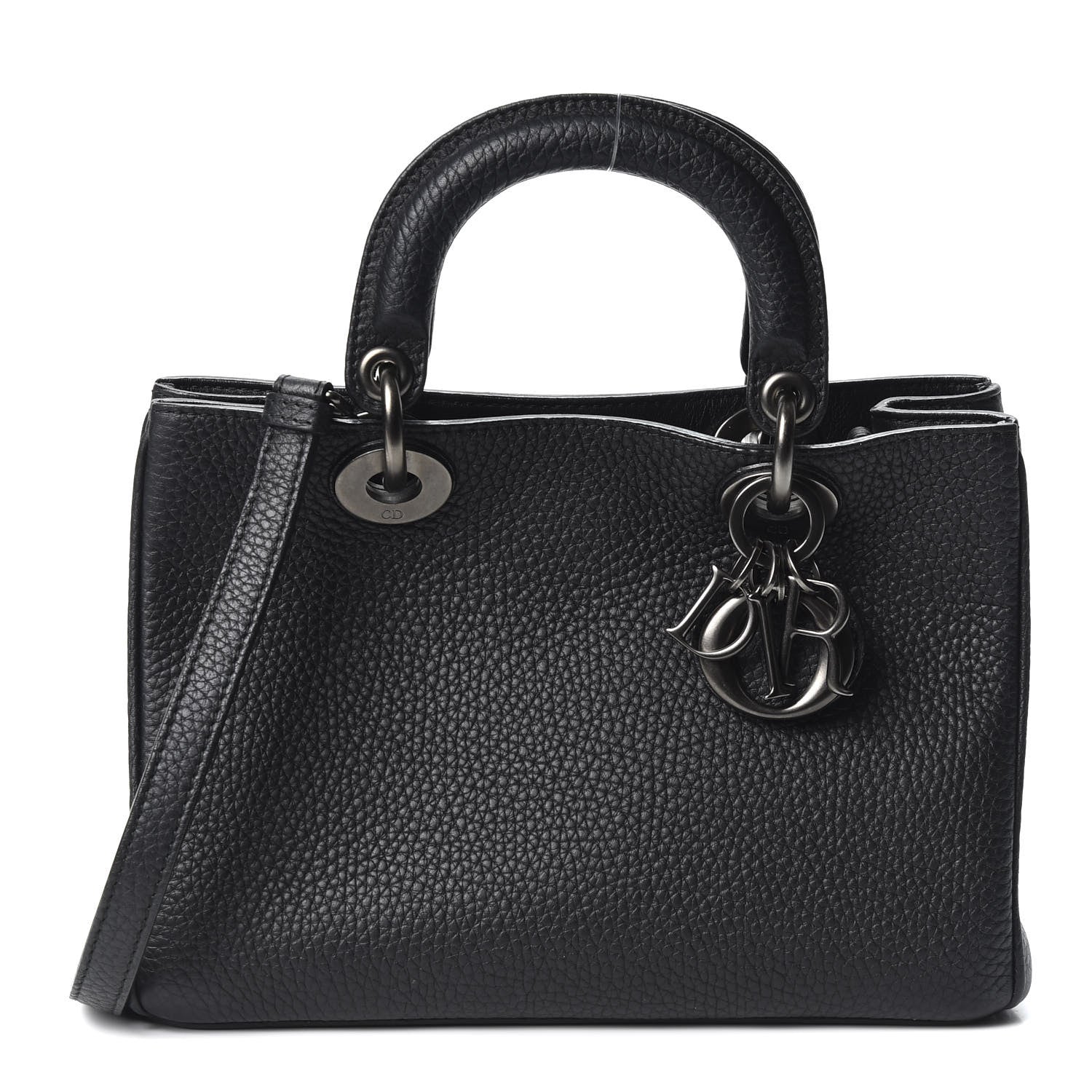 Christian Dior Bullcalf Small Diorissimo Tote Black 1 of 9