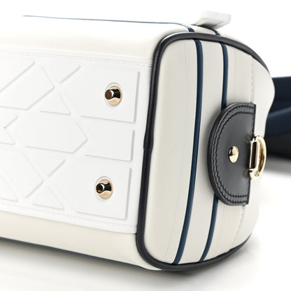 Christian Dior Calfskin Small Dior Vibe Zip Bowling Bag White 10 of 11