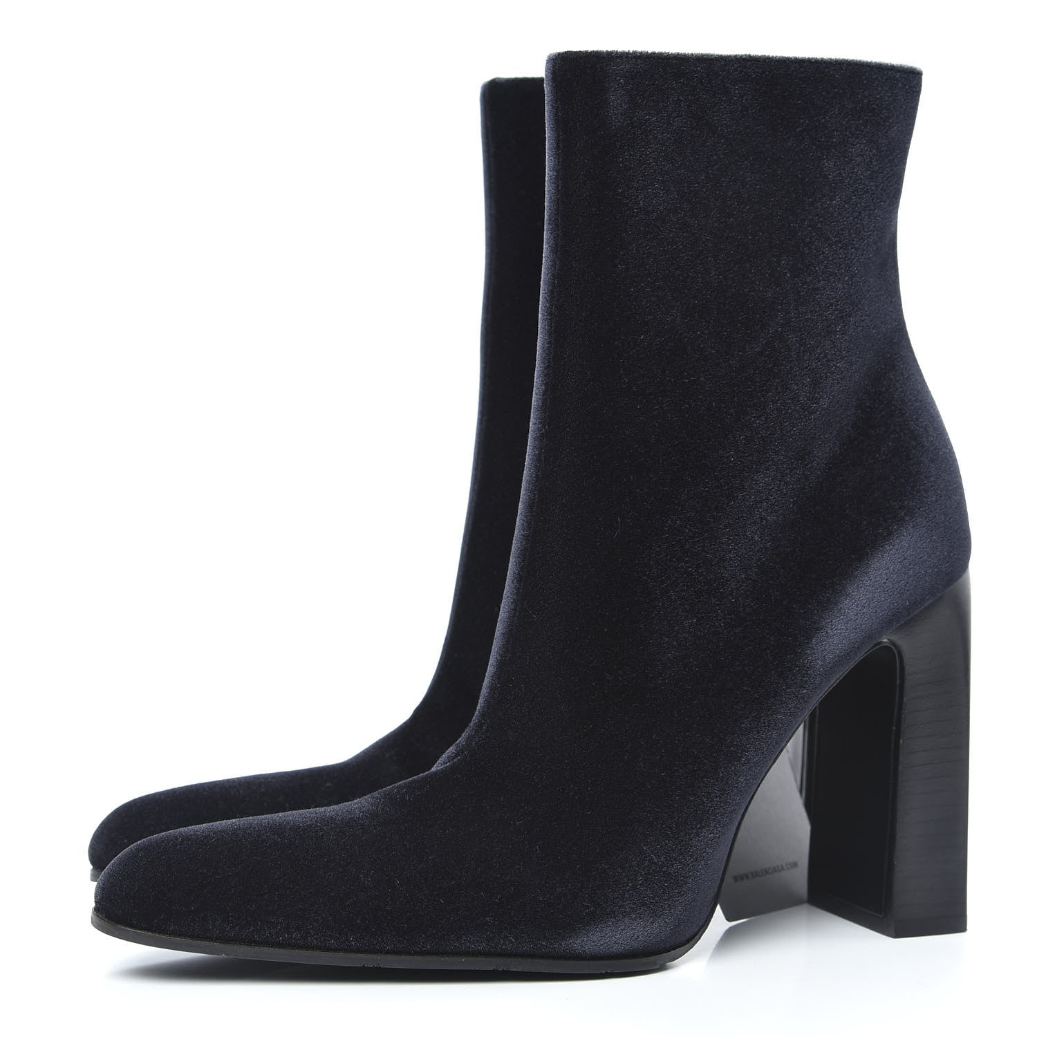 Balenciaga Smooth Velvet Ankle Boots 39 Black 3 of 8