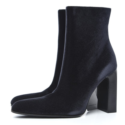 Balenciaga Smooth Velvet Ankle Boots 39 Black 3 of 8
