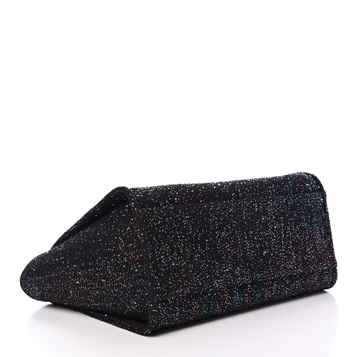 Viscose Sequins Medium Deauville Tote Black