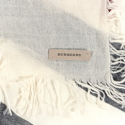 Burberry Merino Wool House Check Square Scarf Ivory 2 of 3