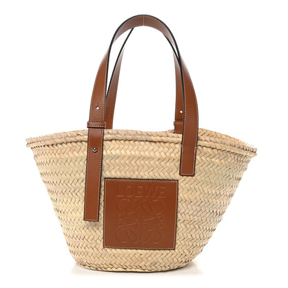 Loewe Raffia Medium Basket Tote Bag Natural Tan 1 of 10