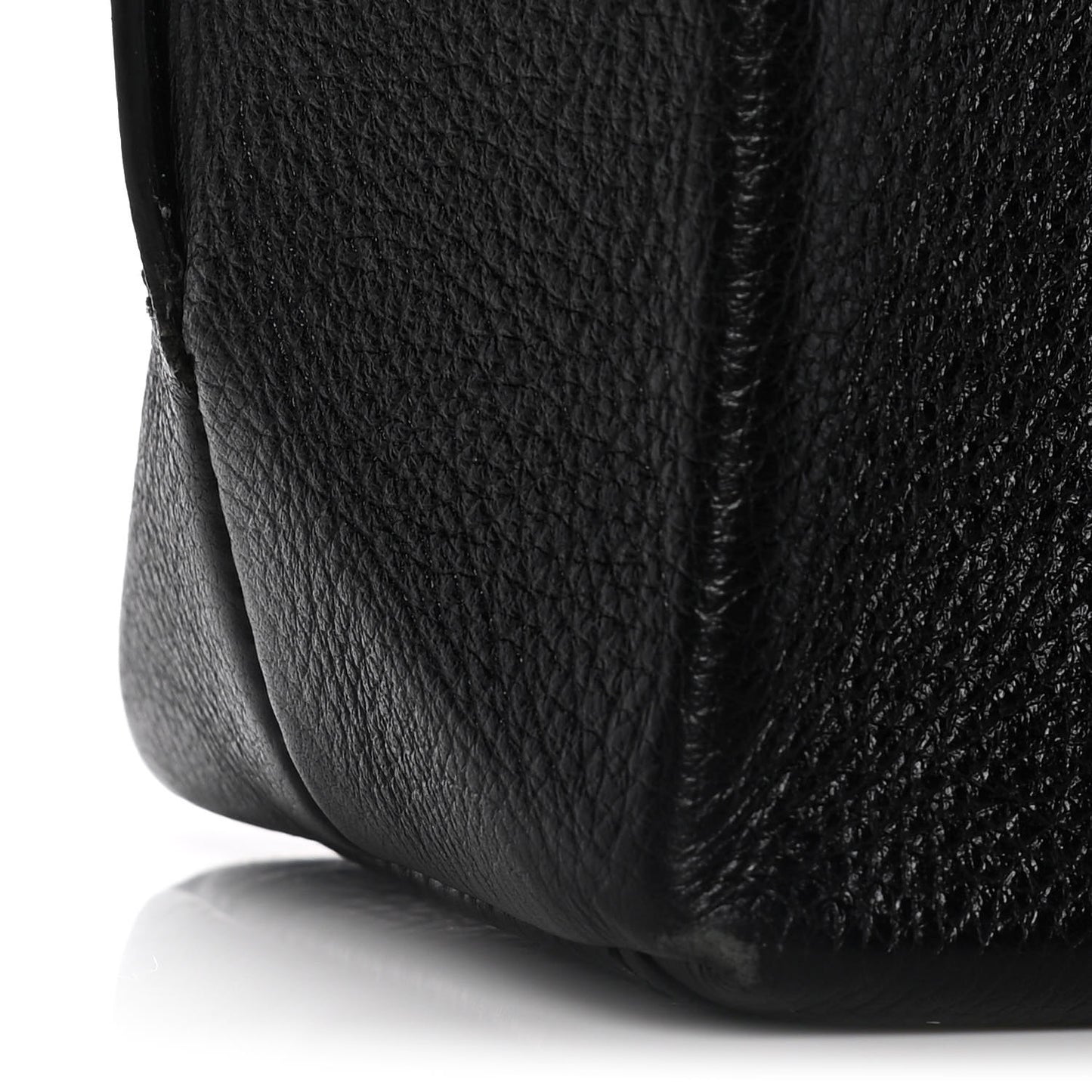 Calfskin Logo Small Shopping Black