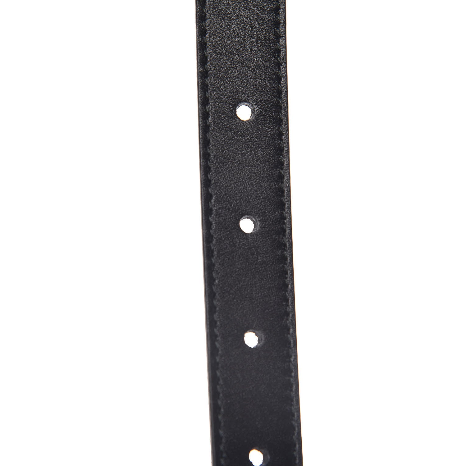 Gucci Calfskin Pearl Double G 20mm Belt 70 28 Black Cream 5 of 6