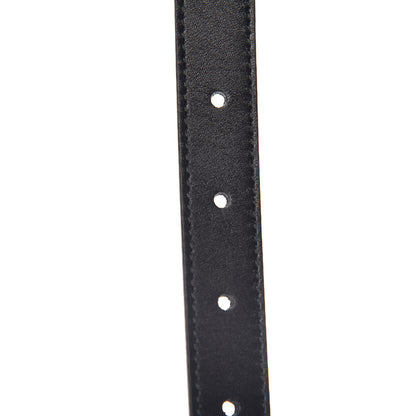 Gucci Calfskin Pearl Double G 20mm Belt 70 28 Black Cream 5 of 6