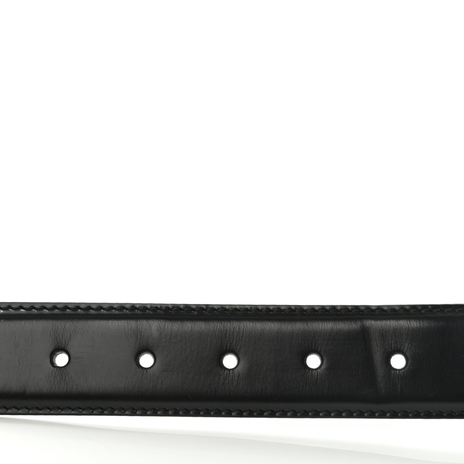 Gucci Calfskin Snake Belt 80 32 Black 3 of 9