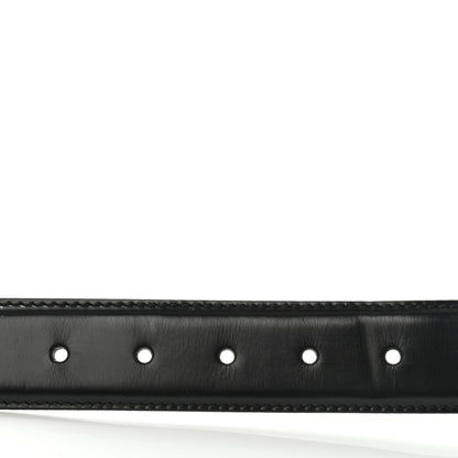 Gucci Calfskin Snake Belt 80 32 Black 3 of 9