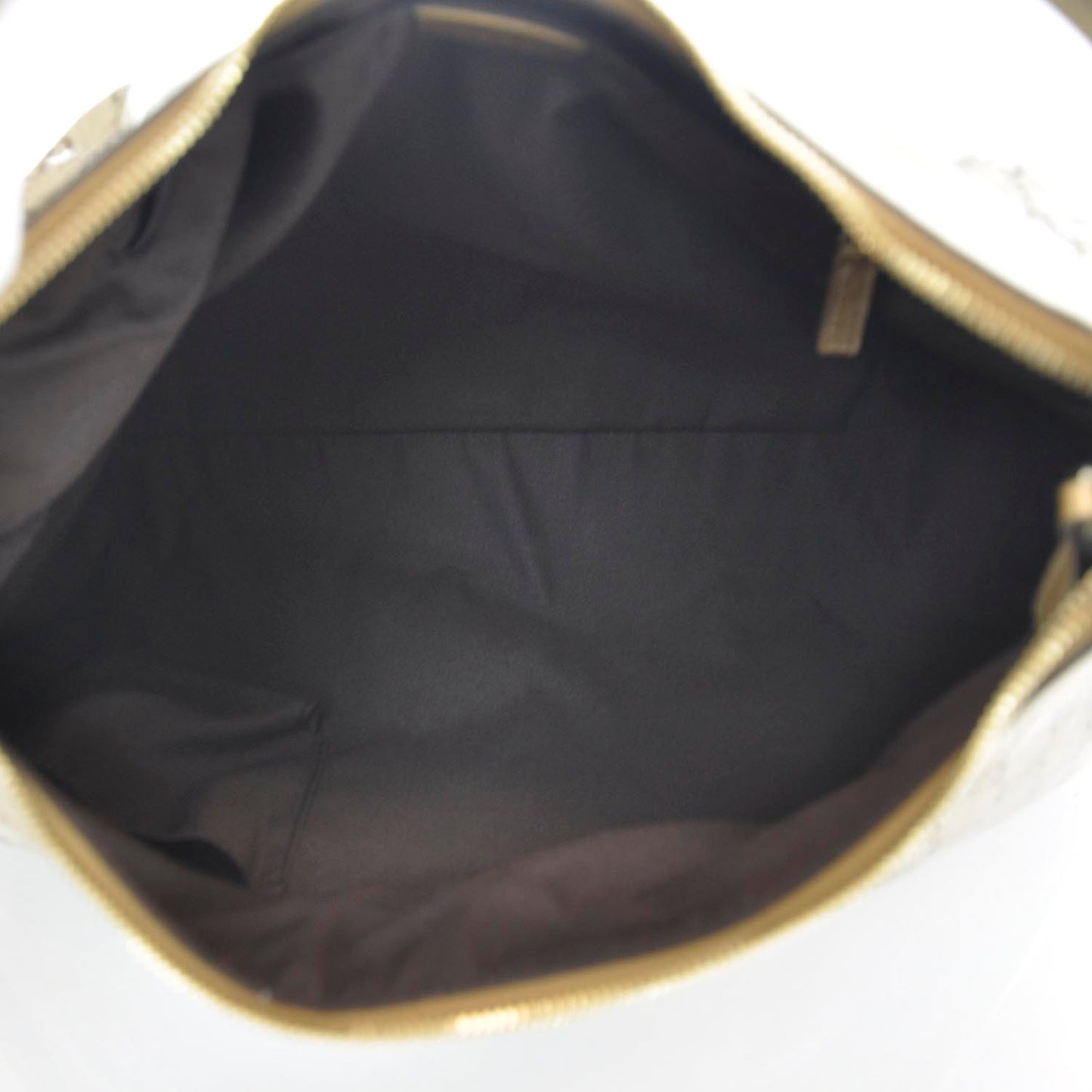 Monogram Crystal D Gold Hobo