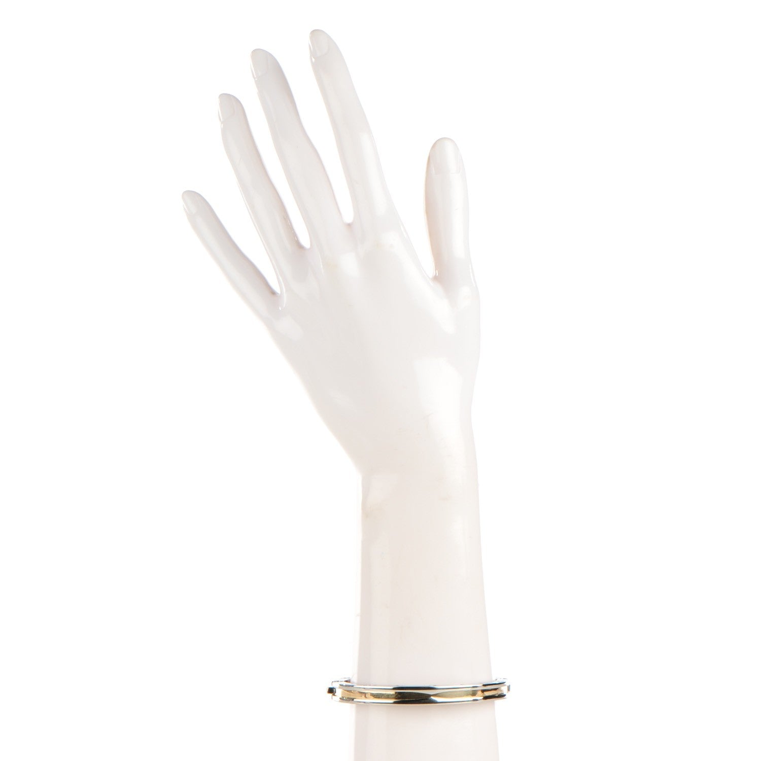 Bulgari 18K Yellow Gold Stainless Steel B.Zero1 Bangle Bracelet 2 of 7