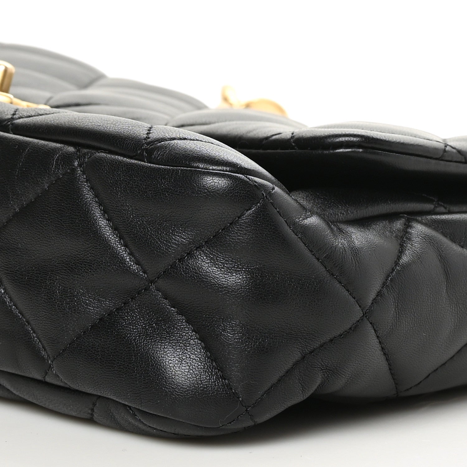 Chanel Lambskin Quilted Large CC Funky Town Flap Black 10 of 10
