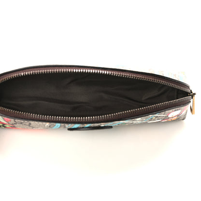 Gucci X DISNEY GG Supreme Monogram Donald Duck Pencil Case Beige Ebony 5 of 8