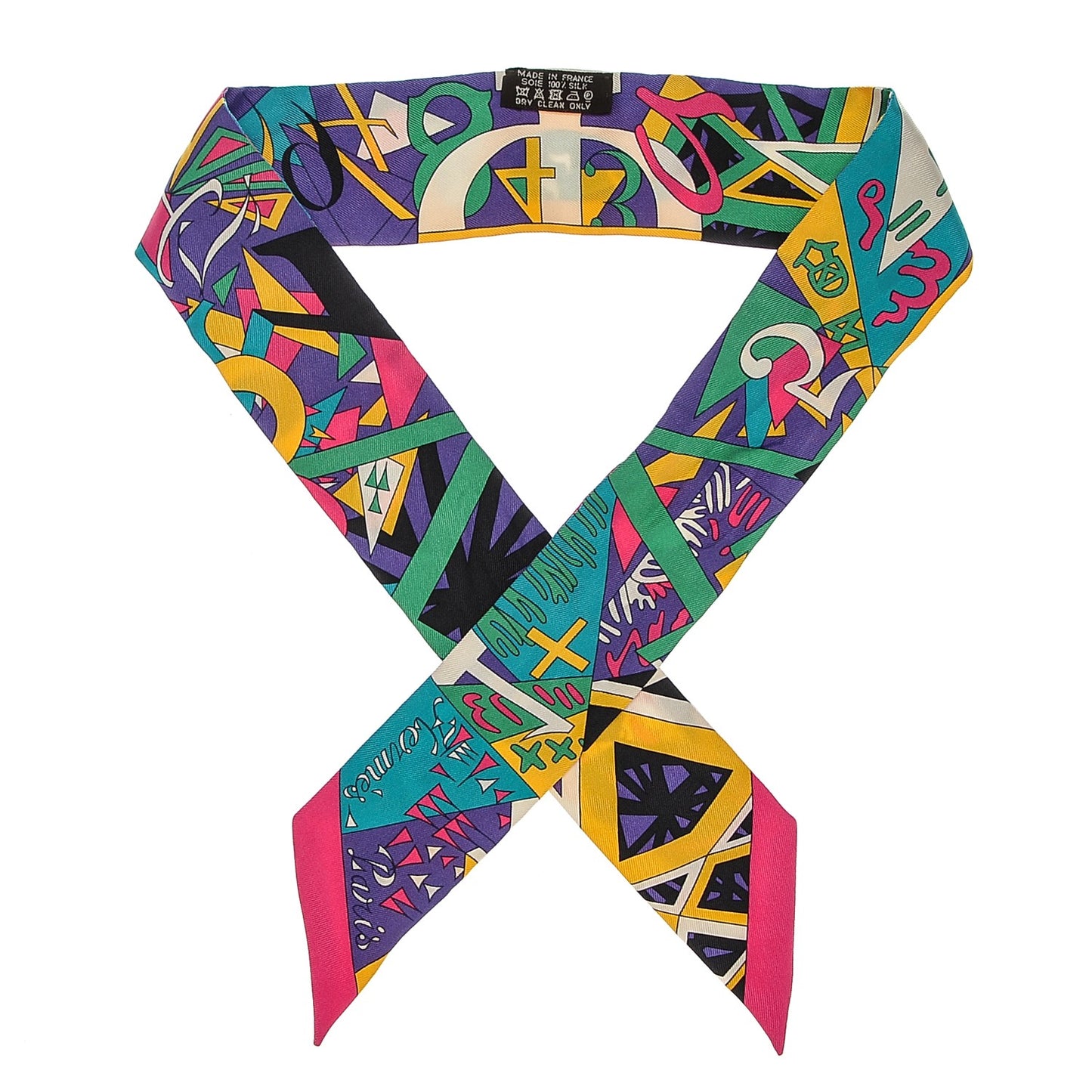 Silk Le Nombre D'Or Twilly Rose Vif Vert Jaune