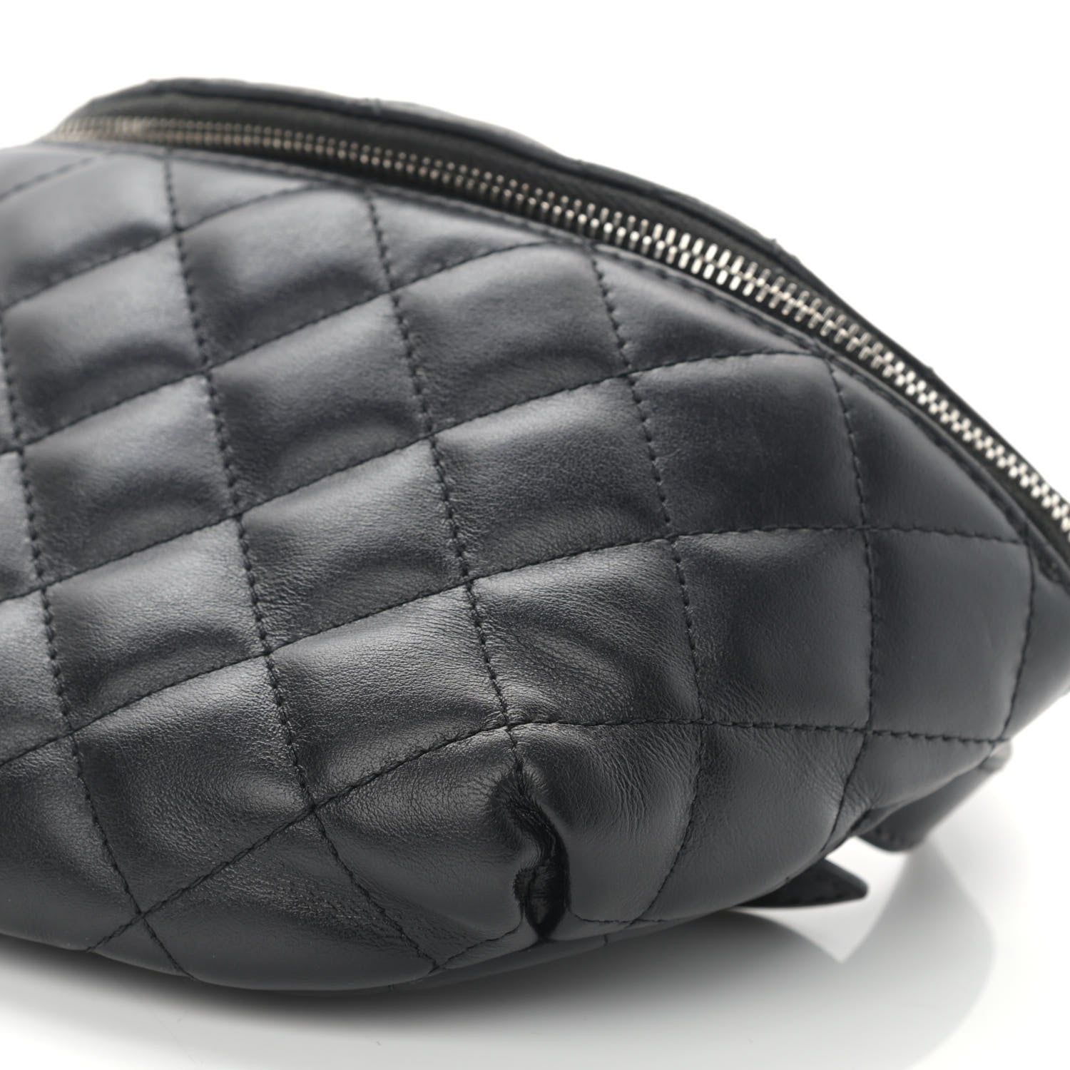 Chanel Calfskin Quilted Waist Belt Bag Black 10 of 16