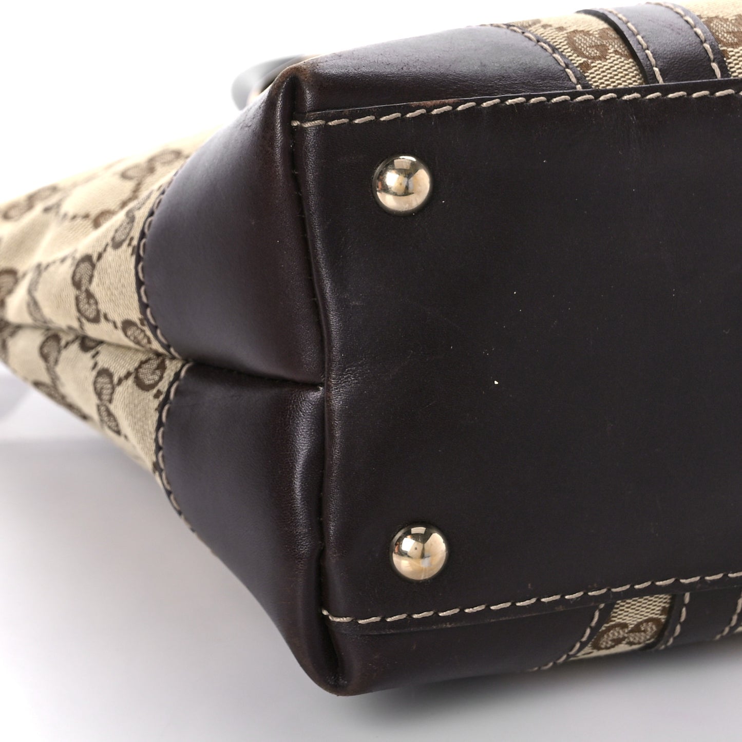 Monogram Small Lovely Heart Tote Dark Brown
