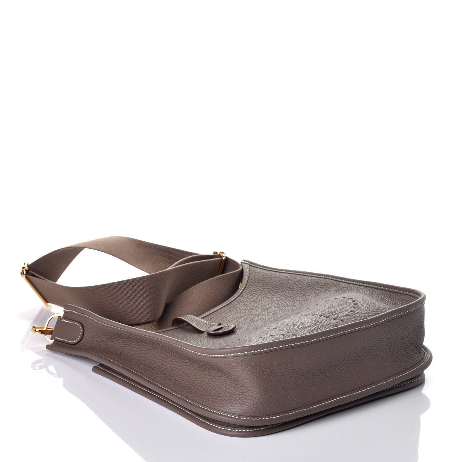 Hermes Taurillon Clemence Evelyne III PM Etoupe 4 of 9