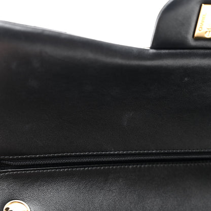 Chanel Lambskin Quilted Jumbo Double Flap Black 26 of 31