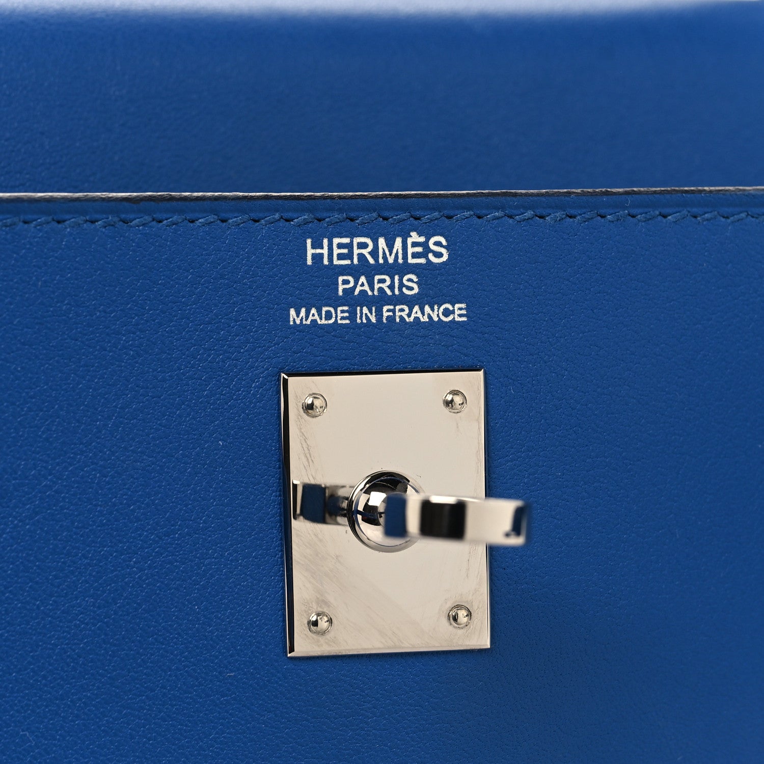 Hermes Swift Kelly Retourne 25 Bleu France 6 of 11