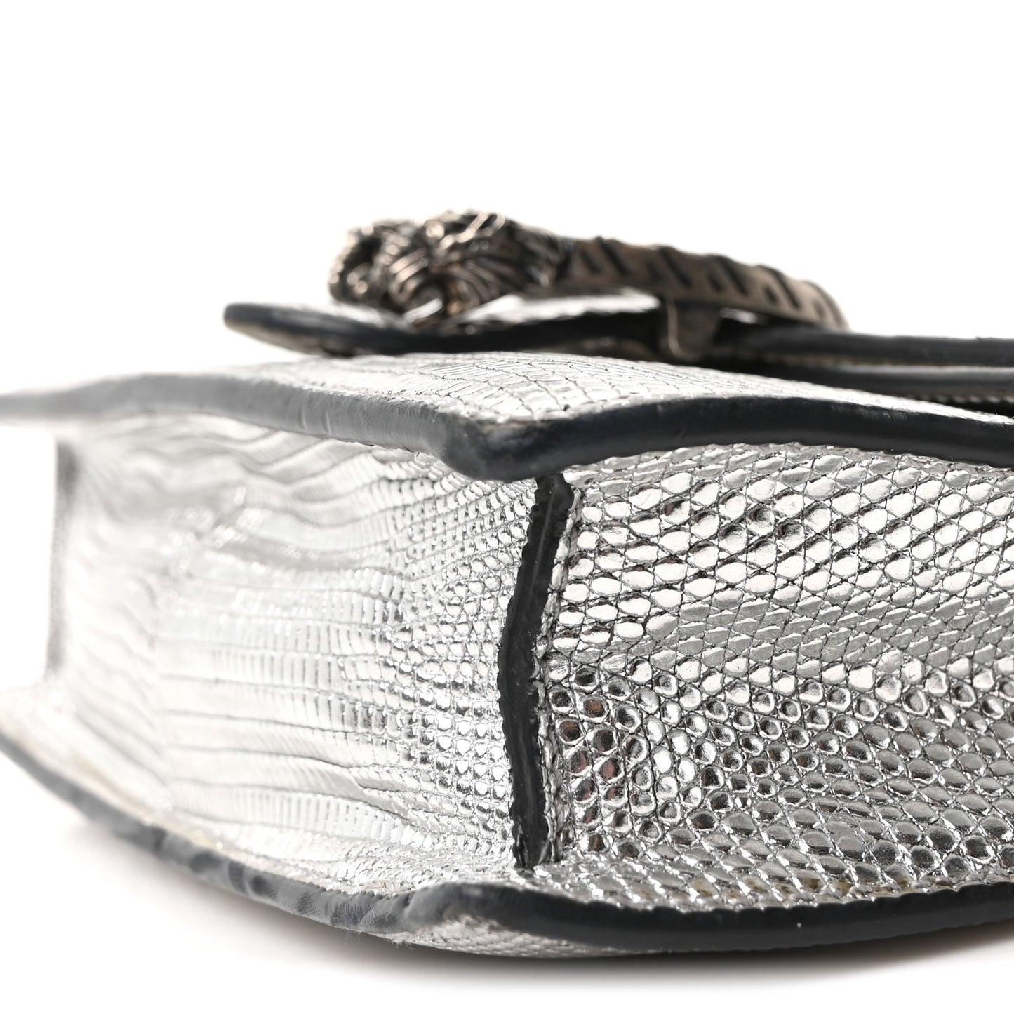 Lizard Super Mini Dionysus Bag  Silver