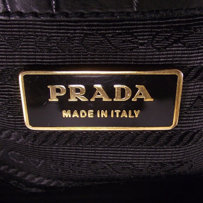 Prada Gold Plated Crocodile Bowler 10 of 12